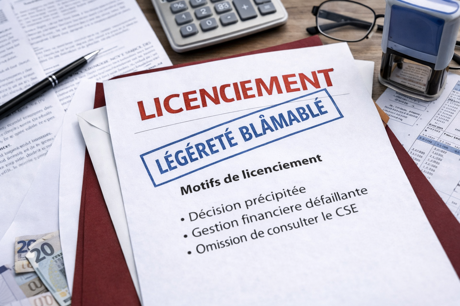 Légèreté blâmable de l'Employeur et licenciements